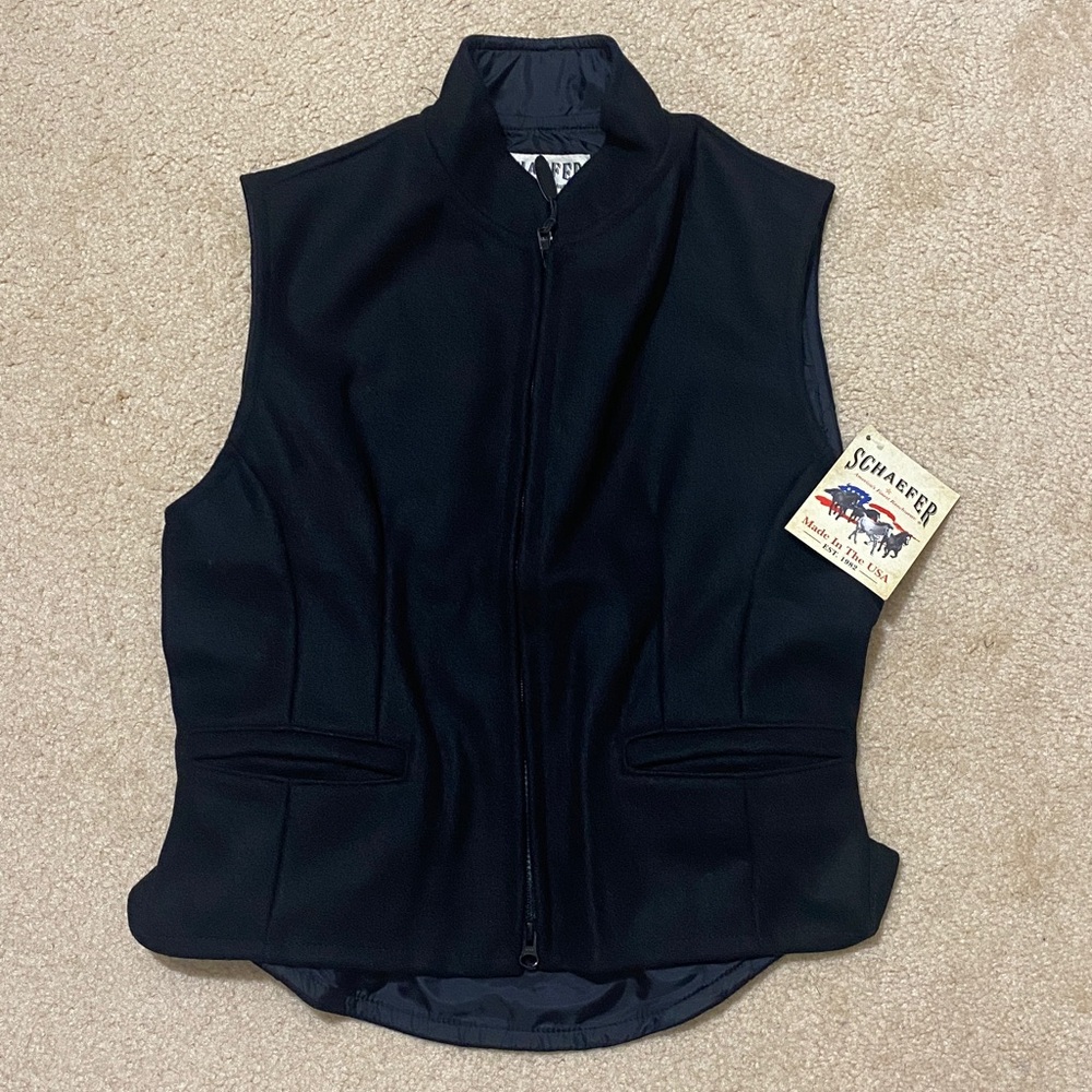 SCHAEFER America's Finest Ranchwear Wool Vest Women's Size M